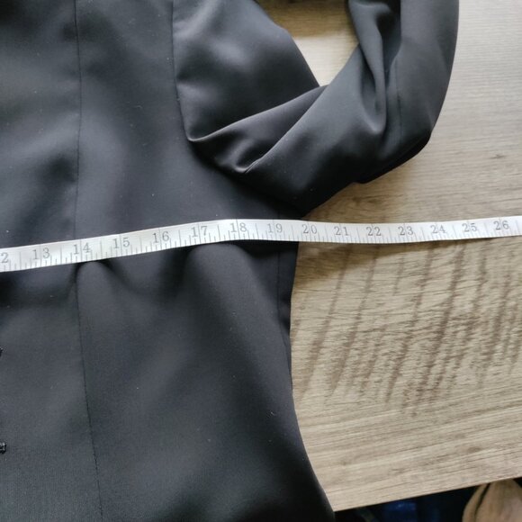 TAHARI Arthur‎ Levine Women's Suit Jacket Size 12 Black Hook w/Eye closure - Picture 6 of 9